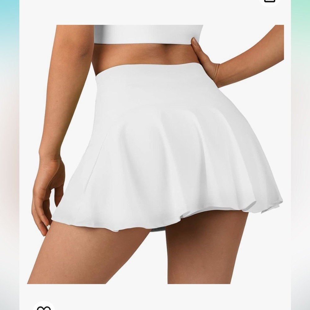 Amazon SUUKSESS pleated high waisted tennis skirt w pockets M - Picture 2 of 7